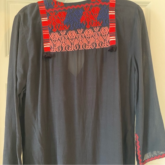 Figue Embroidered Maxi Dress Size L - Picture 9 of 9